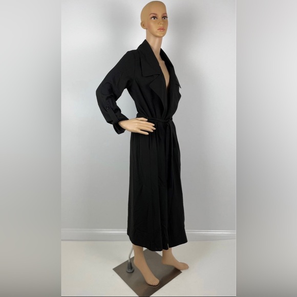 Black Belted Long Sleeve Cardigan - Picture 4 of 9